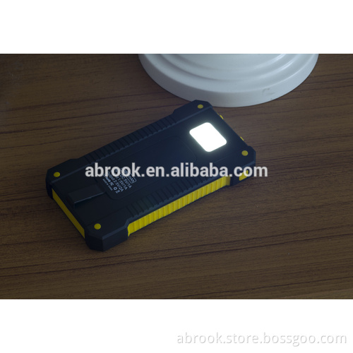 High quality mini 10000 mah rohs solar cell phone charger power bank